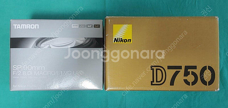 (미사용)니콘 D750 & 탐론 90mm 보증기간 남음--2