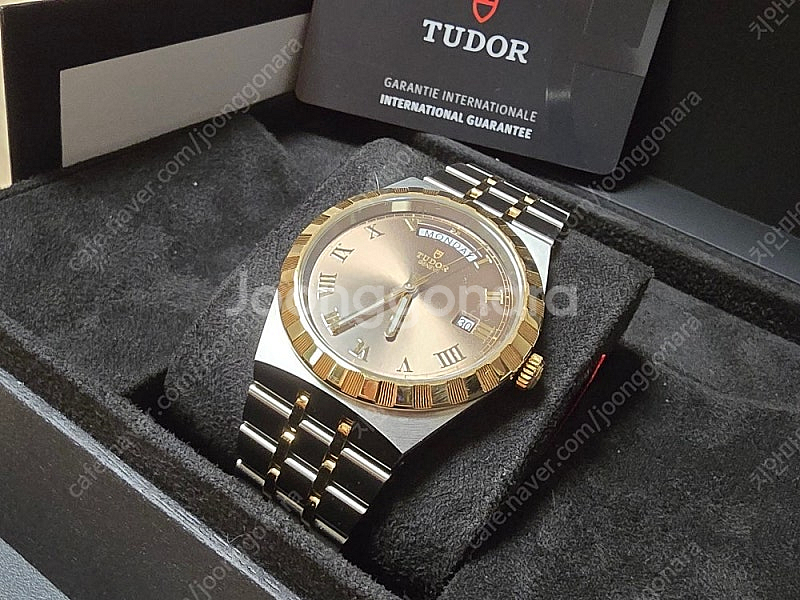 튜더 로얄 41mm 데이 데이트 18K 콤비 오토 풀셋...--1