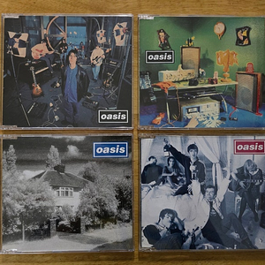 CD 음반 oasis 오아시스 싱글 4장