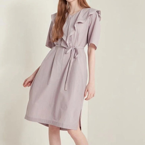 sjsj 러플 칼라 원피스