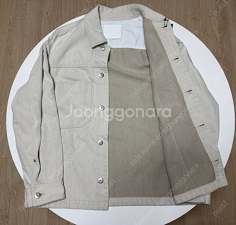 질스튜어트뉴욕 데님 셔츠자켓 베이지 L 105 정가 4...--1