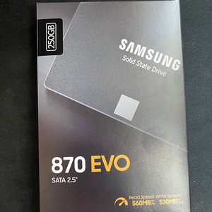 삼성 870 EVO 250G SSD 미개봉 판매 합니다