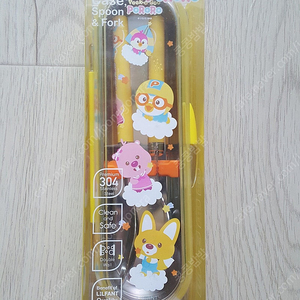 (새상품) 릴팡 피카부뽀로로 듀러블스텐케이스 스텐포크세트