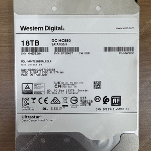 [안산] WD UItrastar 18TB HDD 판매 합니다!