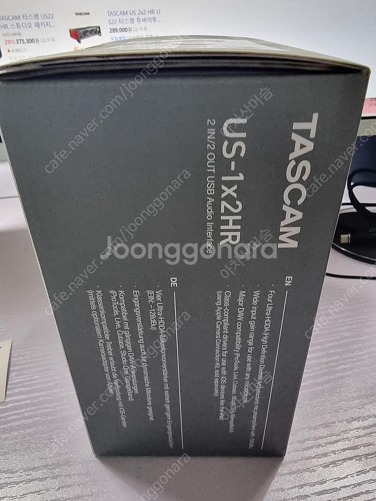 타스캠 1x2hr 오디오인터페이스, 미개봉 신품--1
