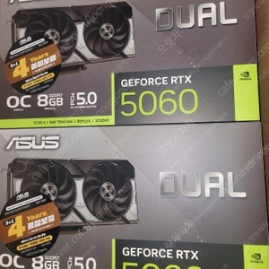 ASUS DUAL GeForce RTX 5060 OC Edition 미개봉 새제품
