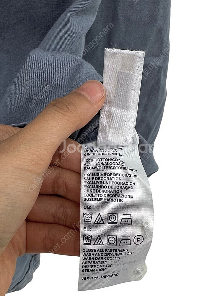 타미힐피거 긴팔 셔츠 블루그레이 (L)--8