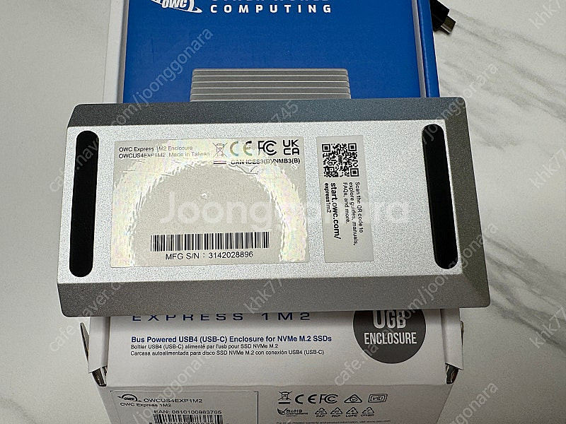 OWC Express 1M2 NVMe M.2 서린 정품--2