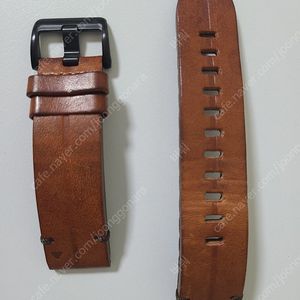 가민 피닉스6 퀵핏 22mm 체스트넛 가죽 스트랩