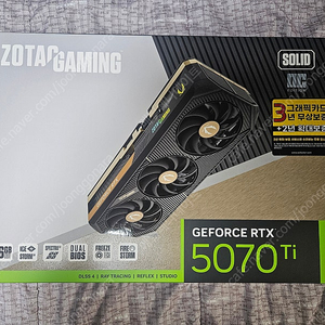 조텍 RTX 5070Ti 솔리드 OC 풀박 택포113 민트급