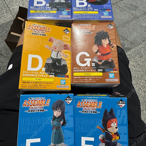 드래곤볼 어셈블 제일복권 피규어 b,d,g,f상 6종 일괄로 팝니다!