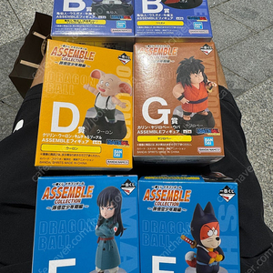 드래곤볼 어셈블 제일복권 피규어 b,d,g,f상 6종 일괄로 팝니다!