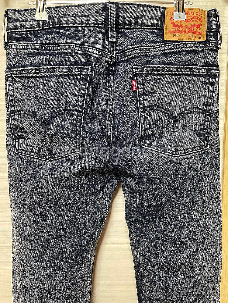 리바이스 510 청바지 31x32 사이즈 워싱진 스키니핏 levis jeans skinny--4