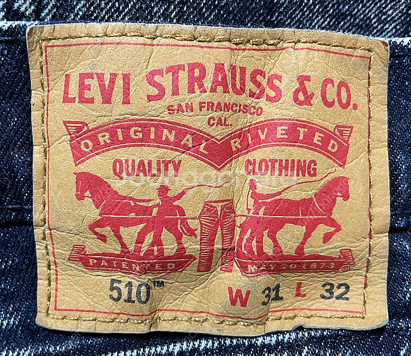 리바이스 510 청바지 31x32 사이즈 워싱진 스키니핏 levis jeans skinny--6