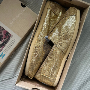 탐스 toms 슬립온 운동회 골드 글리터(6.5, 37사이즈)