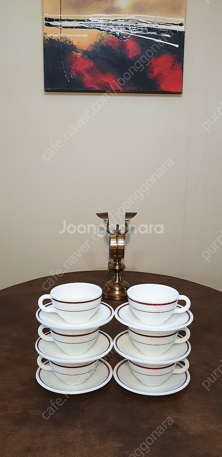 빈티지 파이렉스 찻잔세트종류 분양--0