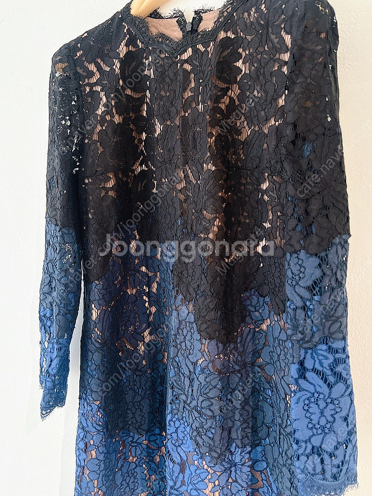 질스튜어트 레이스 배색 원피스--3