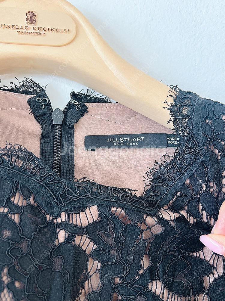 질스튜어트 레이스 배색 원피스--4