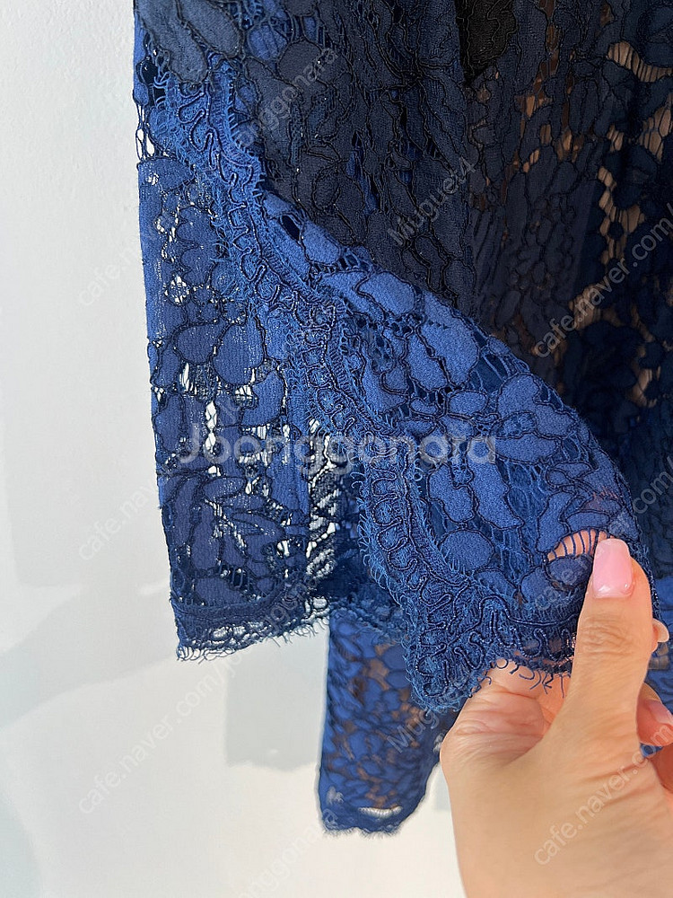 질스튜어트 레이스 배색 원피스--6