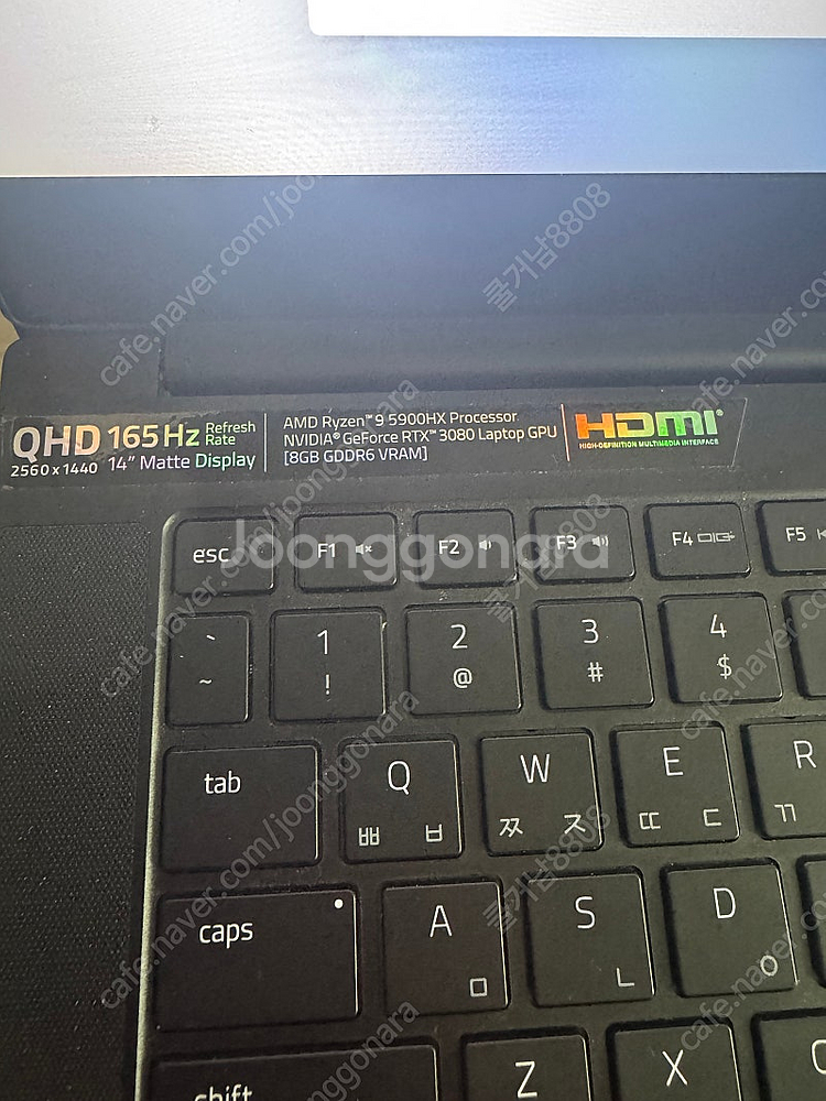 레이저 블레이드14 3080 노트북 급처--3