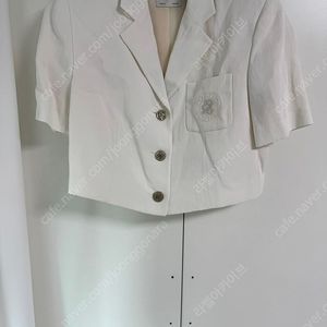 타임 린넨 자수 트위드 자켓