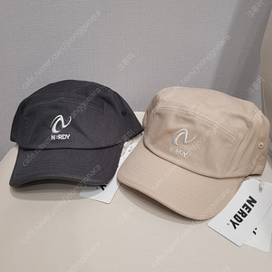 [무료배송/택있는새상품] 널디 에센셜 캠프 캡 모자 2종 세트 일괄 Free (야구모자/볼캡모자)
