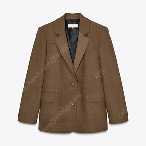 자라 스트레이트 스웨이드 블레이저 자켓 새상품 xs 2518/907/70