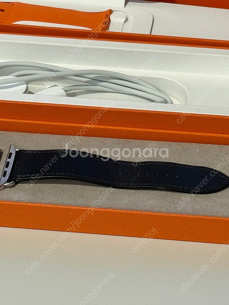 애플워치 에르메스 8 실버 45mm 풀박스--9