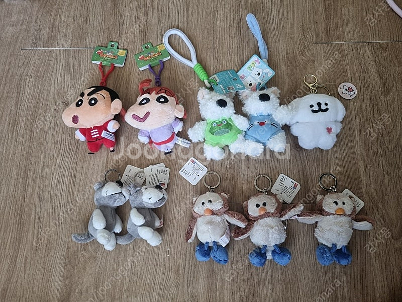 인형 키링 모음 (짱구/곰돌이/강아지/부엉이) 일괄--0
