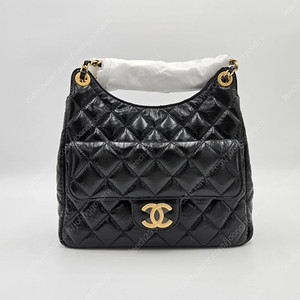 샤넬 시즌 호보 웨이비백 미디움 블랙 새상품(제니백)