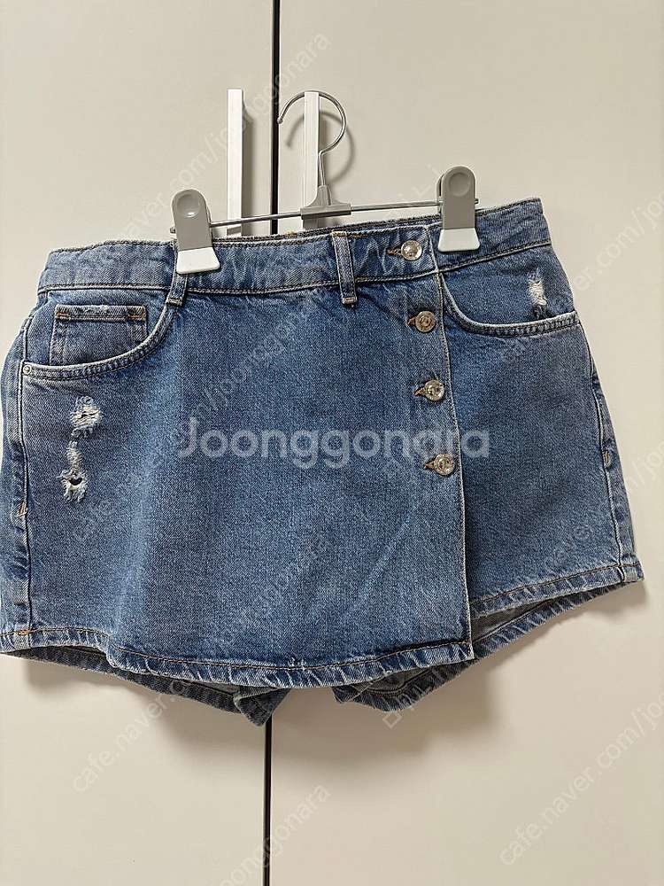 자라 데님 스커트반바지L--0
