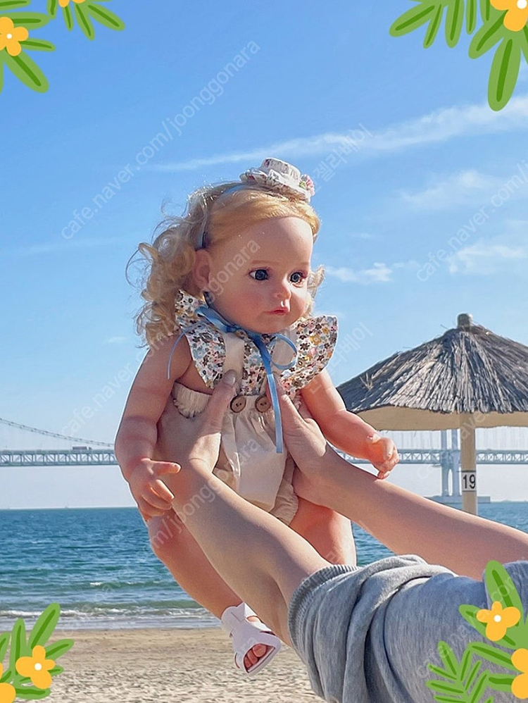 퍼스트패밀리 리본돌 아기인형 베이비돌 아델라인 55cm--3