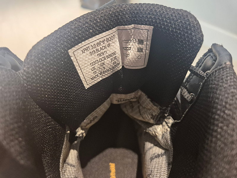 511 XPRT 3.0 워터프루프 6인치 부츠 팝니다.--2