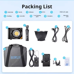 시루이 SIRUI C300X ii 개봉후 1회 1시간정도 사용. 300W LED