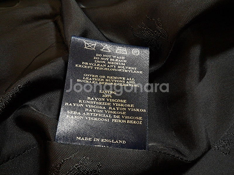 <명품> 버버리 100% 울 코트 (100사이즈)--6