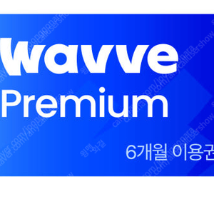 웨이브 프리미엄 상품권 6개월