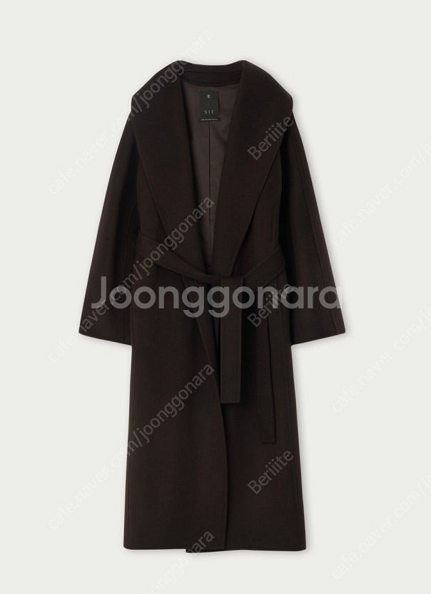 시에 하임 숄칼라 코트 브라운 맥시--0