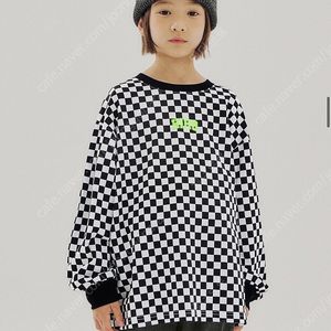 히로 블랭크 체커티셔츠 블랙150