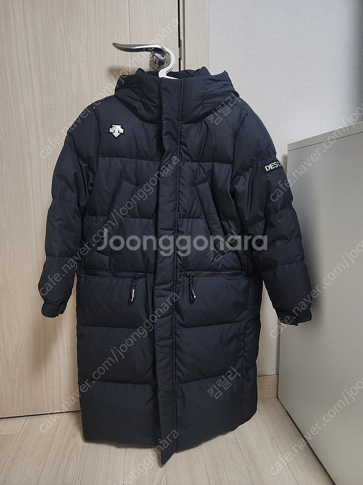 정품)데상트 롱패딩 130사이즈--0