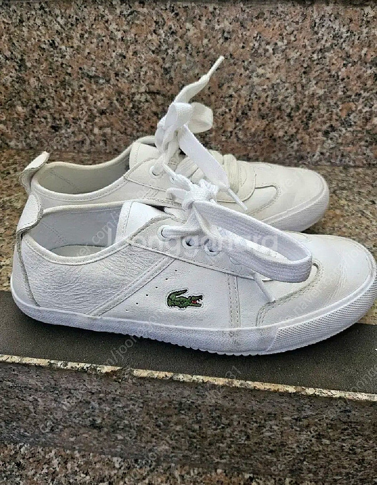 라코스테 천연가죽 스니커즈230 사이즈--3
