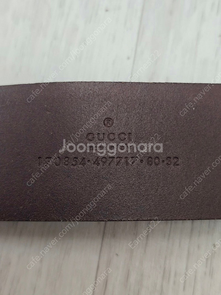 (정품) 구찌 GG 버클 벨트 80사이즈 (명품 가죽 ...--4