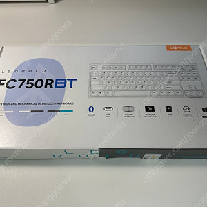 레오폴드 FC750RBT 화이트그레이 리니어 적축 기계식키보드 풀박스