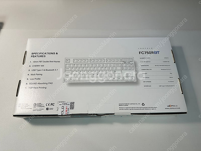 레오폴드 FC750RBT 화이트그레이 리니어 적축 기계...--1