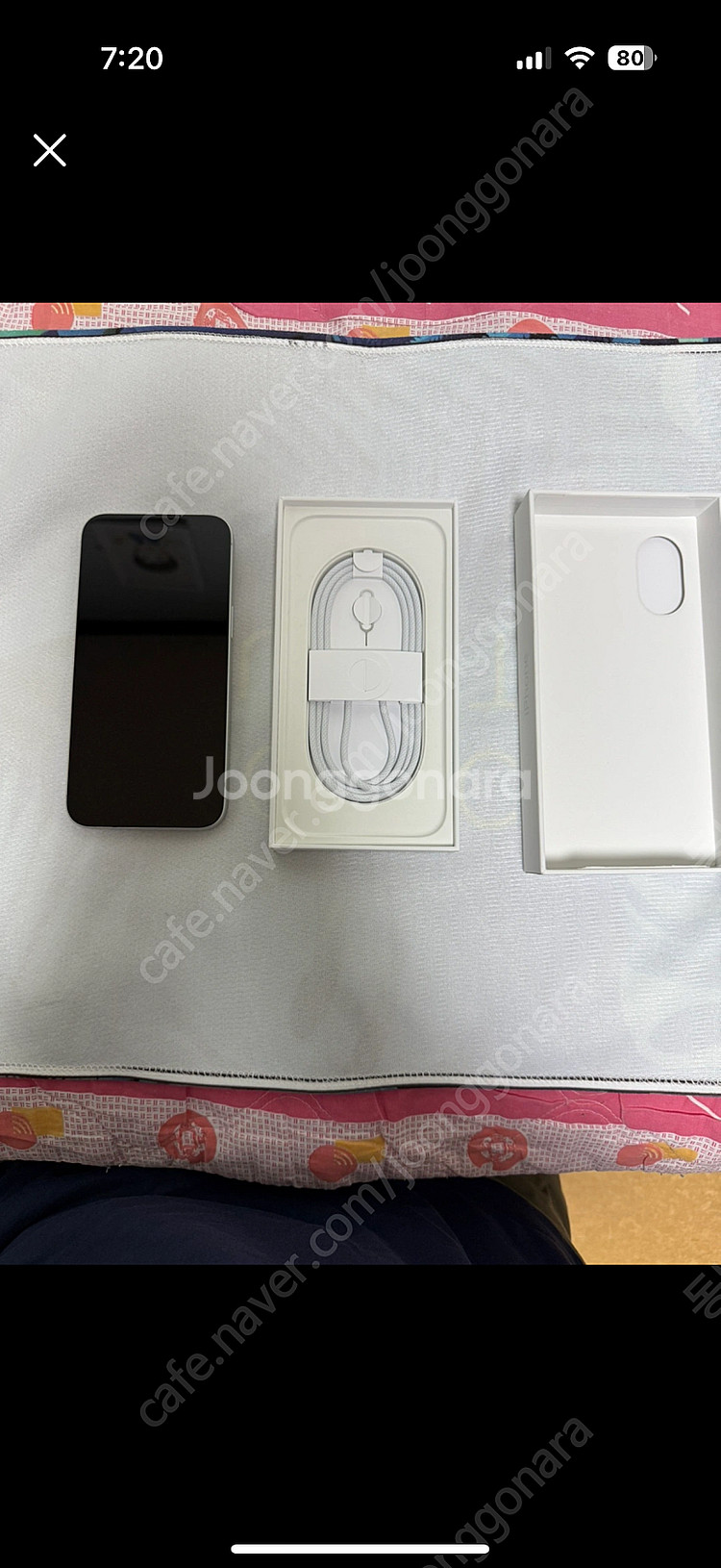 [미사용/개봉만] 아이폰 16 플러스 화이트 256GB...--2