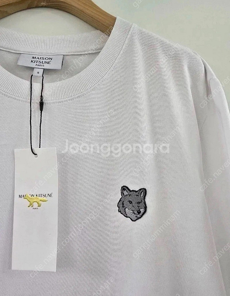 메종키츠네 볼드 폭스 헤드 반팔 남녀공용 미개봉 새상품--1
