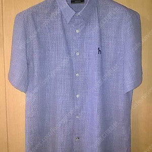 헤지스 핀체크 반팔 캐주얼셔츠/14만9천/2022최신형/105/새제품급/택배비포함가격