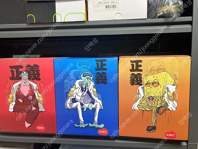 원피스 스폰지밥 삼대장 레진 KMG 피규어--1