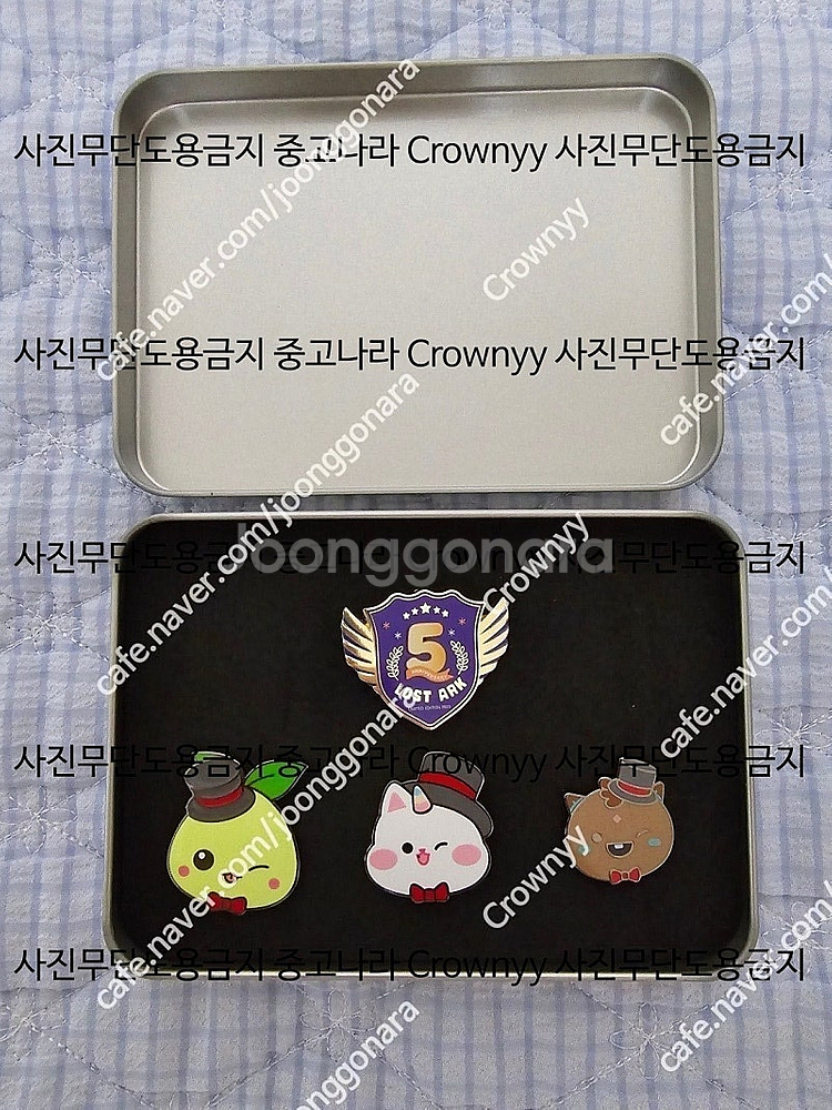 로스트아크 5주년 한정판 뱃지4종세트 로아 굿즈 모코코 선물용--1