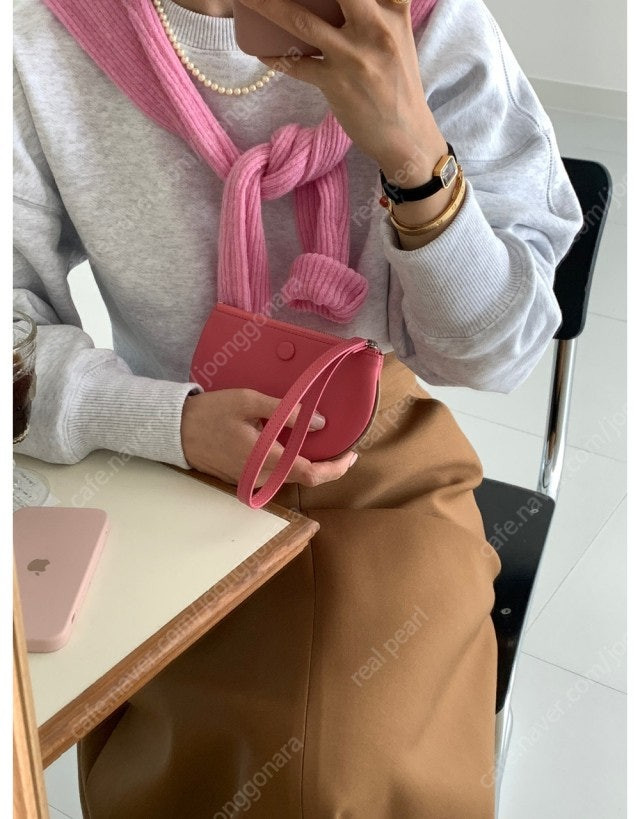 봉긋 멜로우지갑 새제품 손지갑 파우치 미니클러치백 봉긋가방 이미지