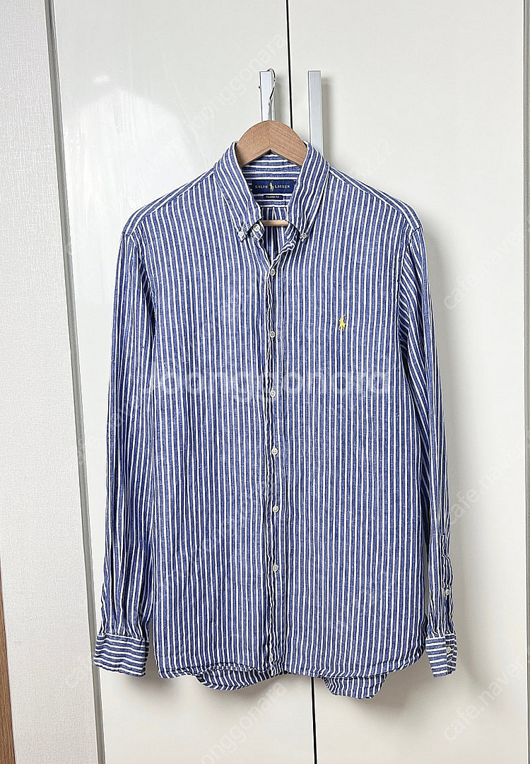 폴로 스트라이프 린넨셔츠 100~105--0